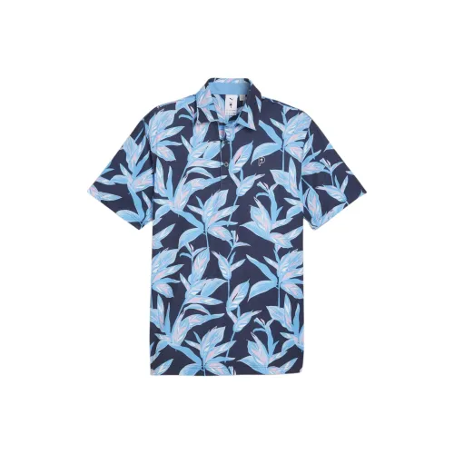 PUMA x PALM TREE CREW Поло Мужское Темно-Морской Синий