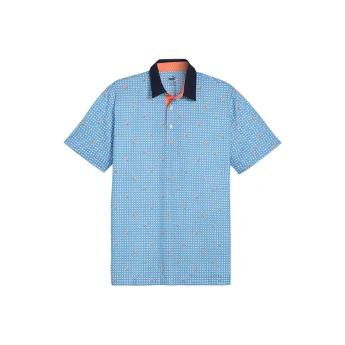 PUMA Light Blue Men's Polo