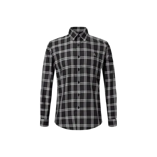 NAVIGARE Рубашка Мужская Ночь Черный Белый