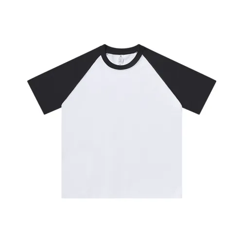 LUANBU Свободный крой тяжелый 100% хлопок футболка с половиной рукава дизайн базовый слой модный бренд унисекс