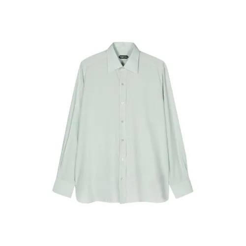 TOM FORD Мужские рубашки цианового цвета