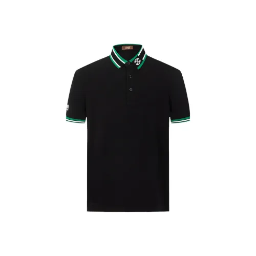 Cavalli Class Поло Мужское Черное