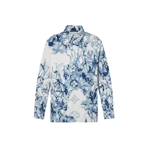 LOUIS VUITTON Blue Men's Shirts LOUIS VUITTON Синие Мужские Рубашки