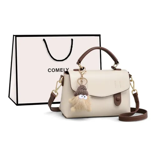 COMELY Сумка через плечо из коровьей кожи сумка обычная женская цвет молочный коктейль