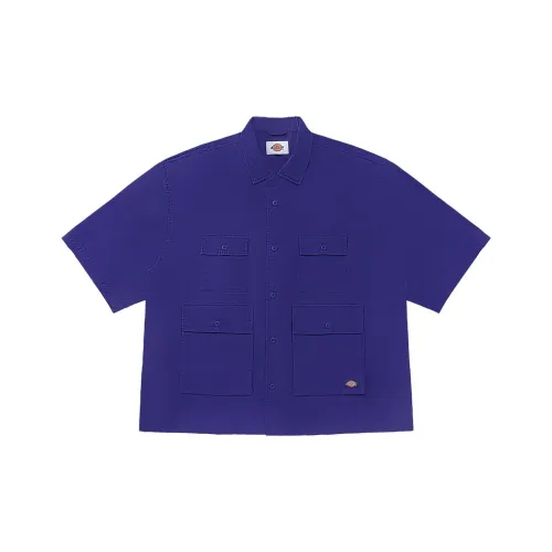 Dickies Фиолетово-Синие Мужские Рубашки