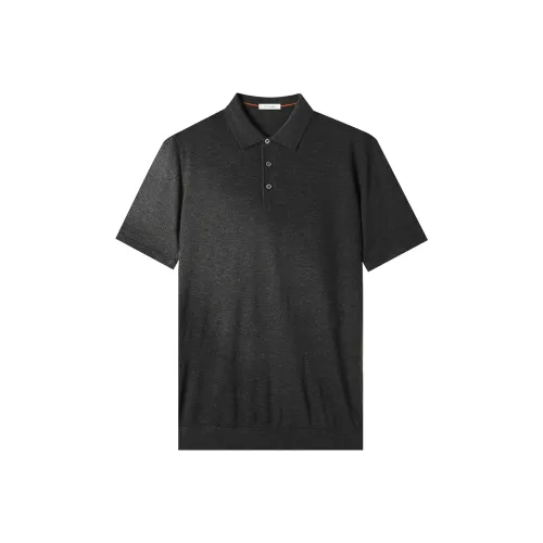 UBV Поло Мужское Темный Фотиния Серый