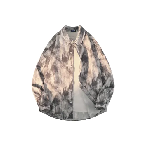 UPZCY Рубашка Унисекс Китайский стиль Чернила