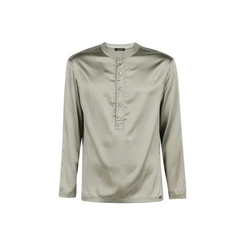 TOM FORD Серебристо-серые Мужские Рубашки