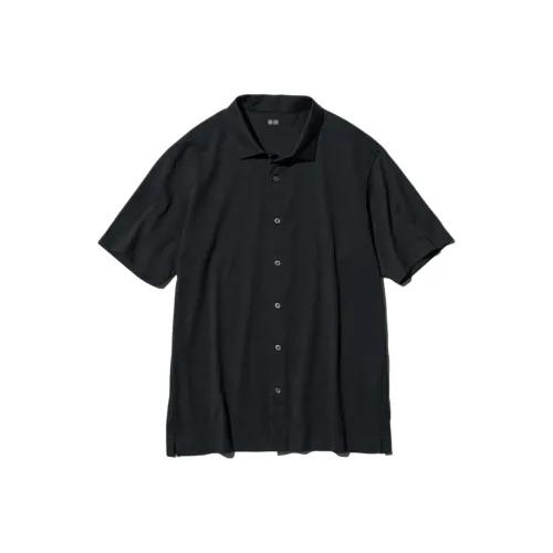 UNIQLO AIRism Mesh Series Рубашка Унисекс Черный