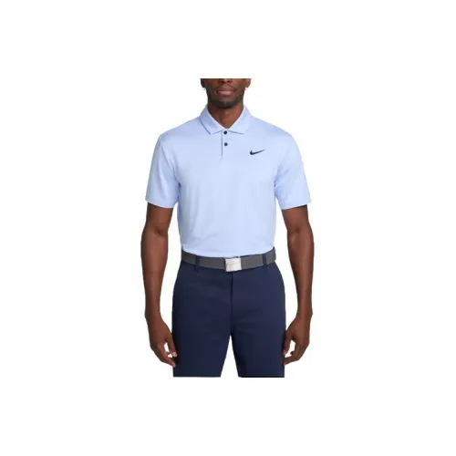 nike Твердый GOLF Поло Мужской Синий