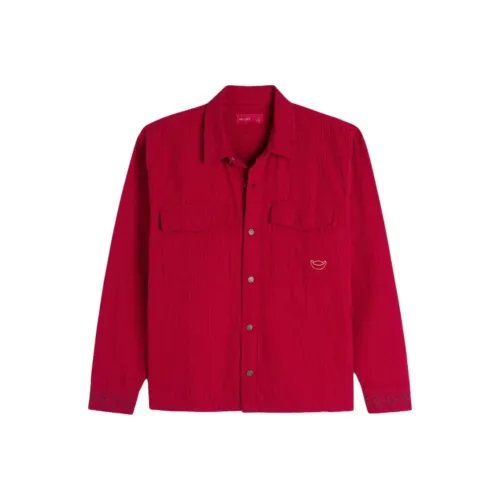 Hollister Snake Year Spring Collection SS25 Рубашка Унисекс Красный