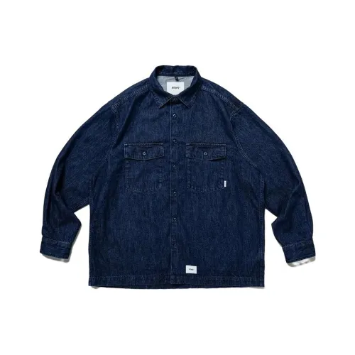 WTAPS Blue Men's Shirts WTAPS Синий Мужские Рубашки