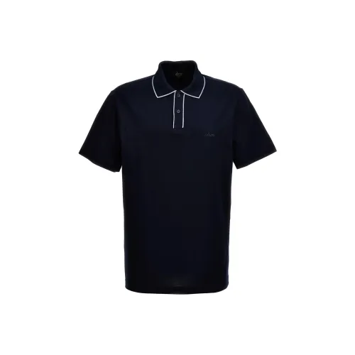 Brioni Мужская поло морской синего цвета