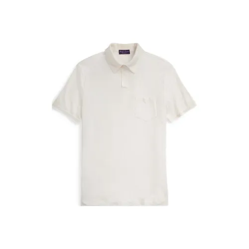 Ralph Lauren Purple Label Белая Мужская Поло
