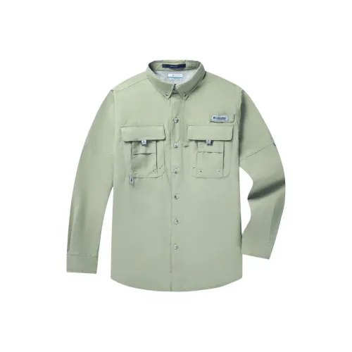 Коллаборация Columbia PFG Рубашка Унисекс Зеленая