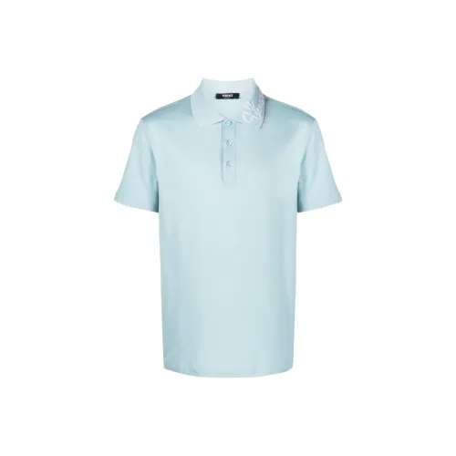 VERSACE FW23 Поло Мужское Синее