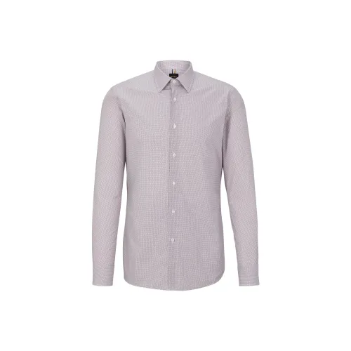 Hugo Boss Темно-красные Мужские Рубашки