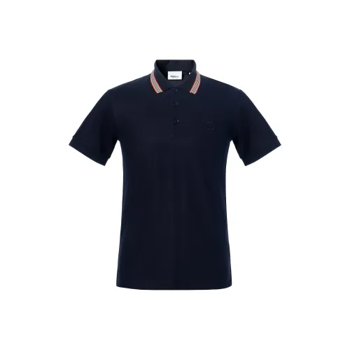 Burberry SS24 Поло Мужское Морской Синий