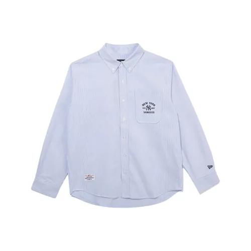 New Era Blue Men's Shirts New Era Синие Мужские Рубашки