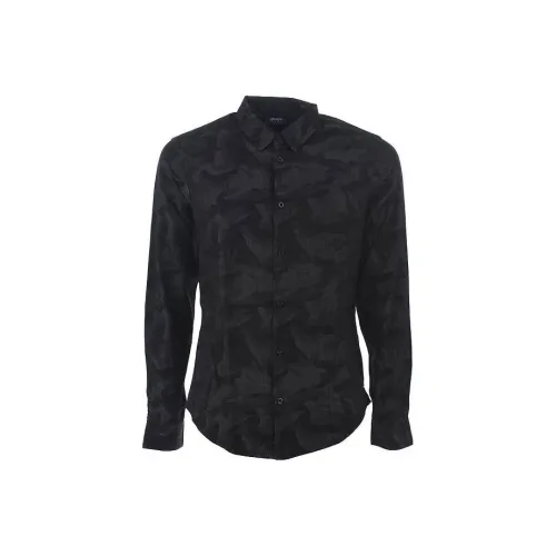 ARMANI JEANS Мужские Черные Рубашки