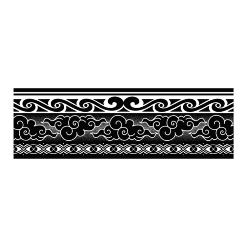 ZAIBIAN Westward Bound Chronicle Totem Herbal Tattoo Sticker