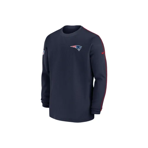nike NFL FW24 New England Patriots Sideline COACH Толстовка Мужской Темно-синий