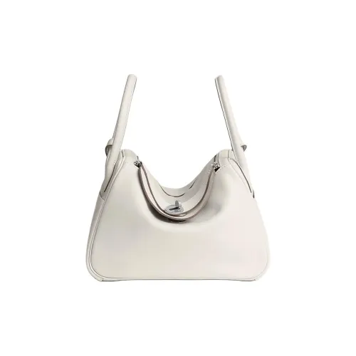 HERMES Lindy Swift Телячья кожа Сумка на одно плечо Женская Серый Жемчужный и Dizzy Зеленый