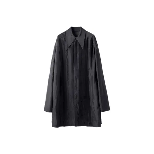 HUANXIANGZHE Рубашка Унисекс Черная