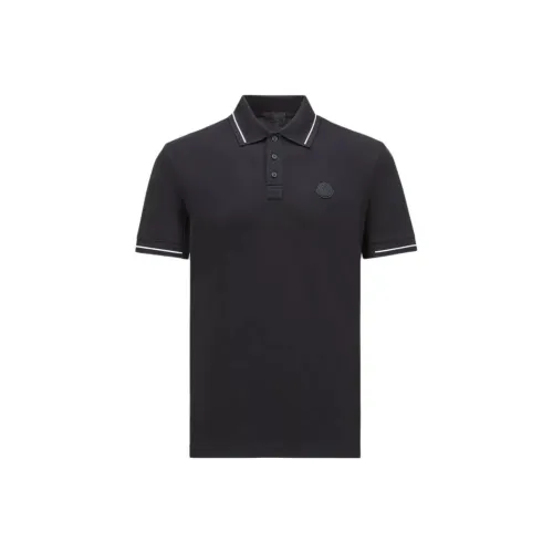 MONCLER SS24 Мужская черная поло