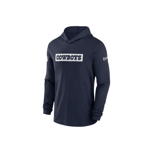 nike NFLDri Форма FW24 Dallas Cowboys Sideline Свитшот Мужской Морской синий