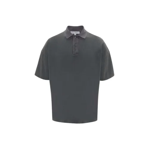 JW Anderson Polo из угольно-черного цвета для мужчин