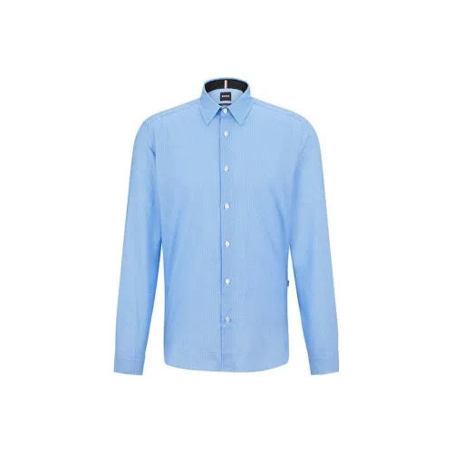 Hugo Boss Светло-Синие Мужские Рубашки