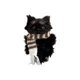 Черный шарф для кота [Материал Упаковка]