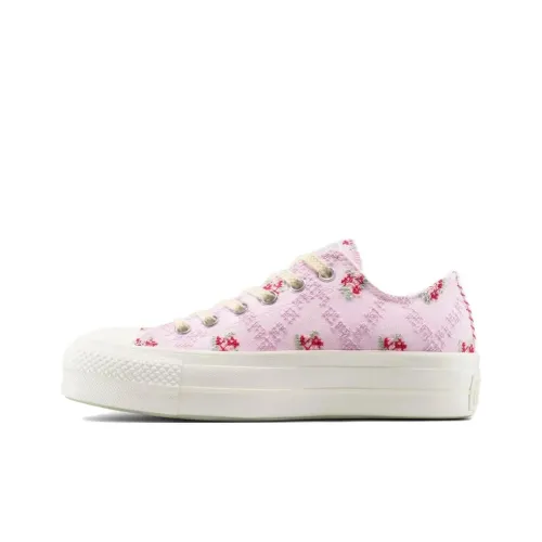 Converse Chuck Taylor All Star Lift Low Топ Кеды Женские Светло-розовые