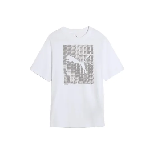 PUMA GRAPHICSWORDING T Рубашка Мужская Белая 02