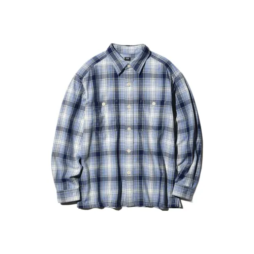 UNIQLO Озерно-голубой Унисекс Рубашки