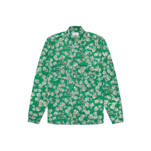 RHUDE Зеленые Мужские Рубашки