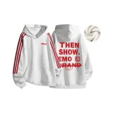 Вересковый серый (красные полосы) (флисовая подкладка)