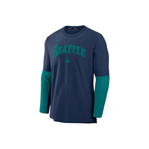 Свитшот Nike x MLB Dri-Fit Seattle Mariners Мужской Морской Синий