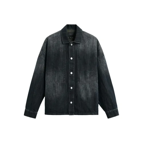 ZARA Новогодний Синий Мужские Рубашки