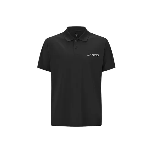 LINING Table Tennis Series Поло Унисекс Черный