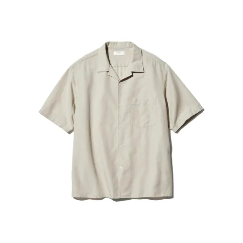 UNIQLO Темно-бежевые унисекс рубашки