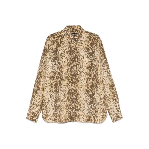 TOM FORD Светло-коричневые Мужские Рубашки