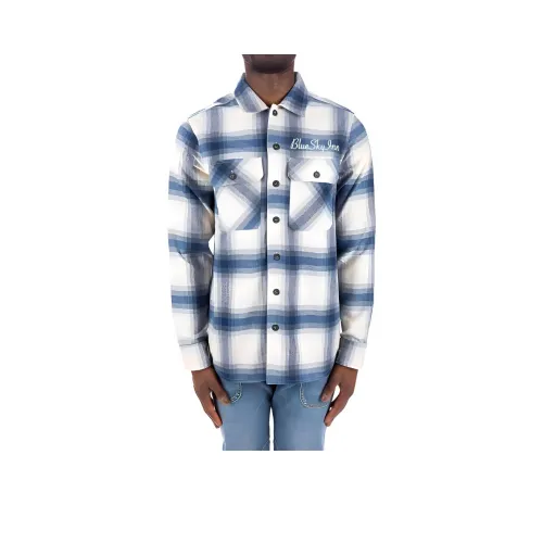 Blue Sky Inn Синий Мужская Рубашка