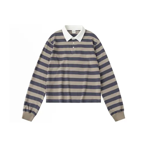 COUNTRY MOMENT Поло Мужское Фиолетовое Хаки Полосы