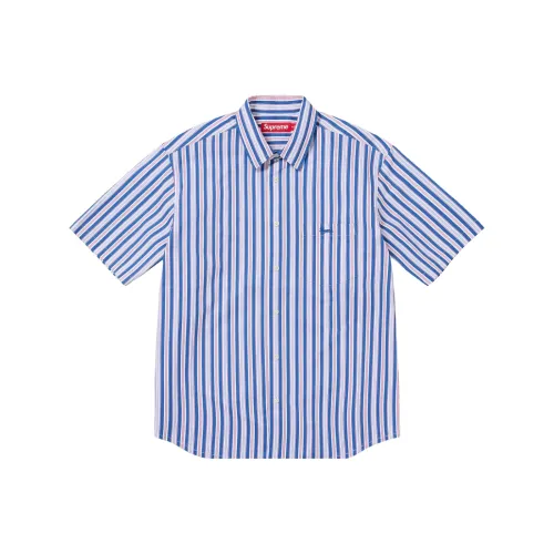 Supreme SS24 WEEK13 Свободный крой Multi Stripe S S Рубашка Унисекс
