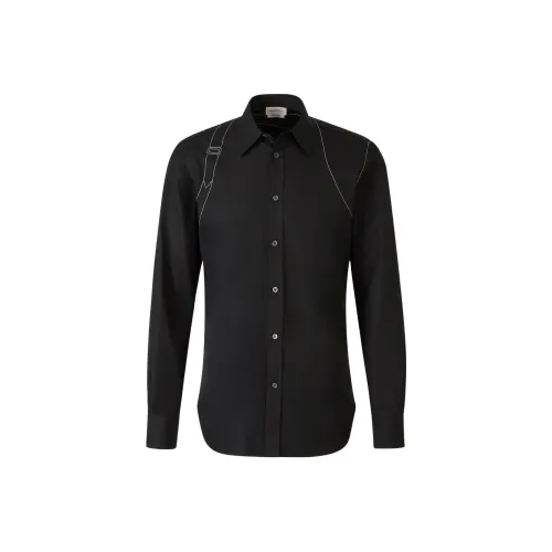 Alexander McQueen Рубашка Мужская Черная