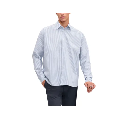 HERMES Мужские Синие Рубашки