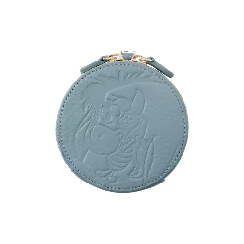 Disney Коровья кожа Монетница Женская Синяя