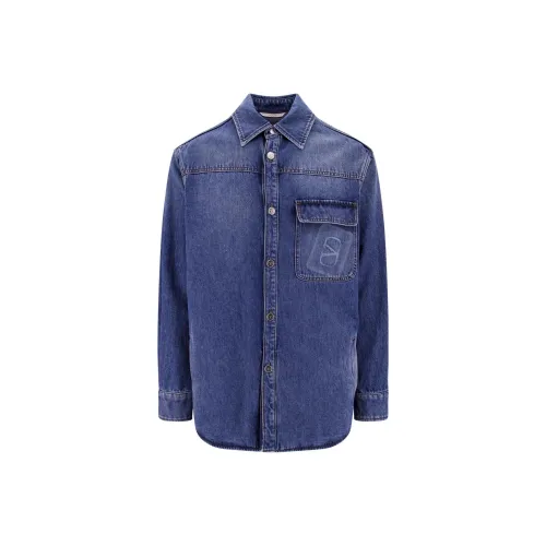 Valentino SS23 Рубашка Мужская Синяя